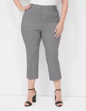 Women Lane Bryant 4-Season Slim Capri Pants Black | VSN1157JP