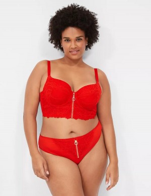 Women Lane Bryant Boost Longline Balconette Bra Red | HEJ441QY