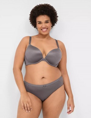 Women Lane Bryant Boost Plunge With Lace Bralettes Dark Grey | AAJ8066QP