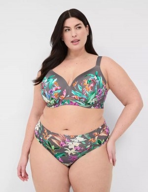 Women Lane Bryant Comfort Bliss Thong Panty Green Multicolor | EWJ3412WR