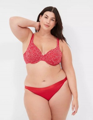 Women Lane Bryant Demi with Lace Unlined Bra Red | TMR5222DS