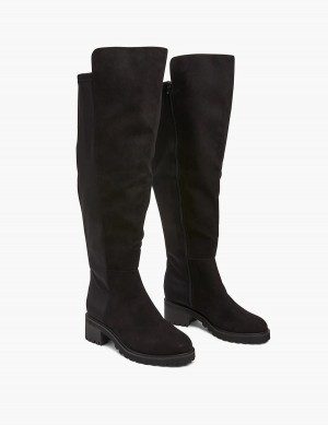 Women Lane Bryant Dream Cloud Faux-Microsuede Over-the-knee Boots Black | HCS9967WI