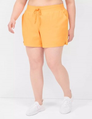 Women Lane Bryant LIVI Stretch Woven Shorts Orange | KGU1885GU