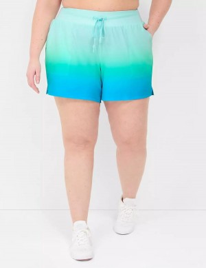 Women Lane Bryant LIVI Stretch Woven Shorts Green | IAX4245FG