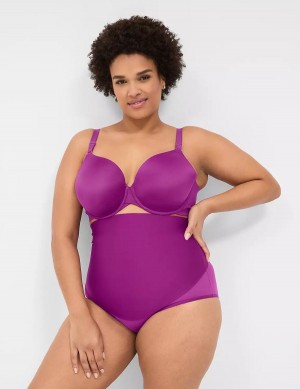 Women Lane Bryant Level 2 Totally Smooth Ultra High-Waist Briefs Purple | ELQ7784WH