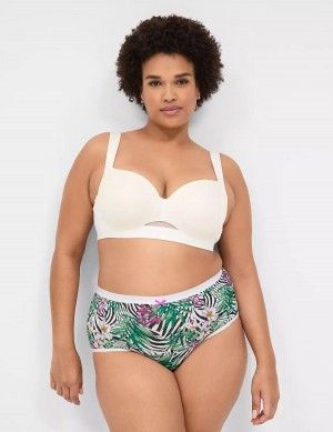 Women Lane Bryant No-Show Full Briefs White | AHI8574NG