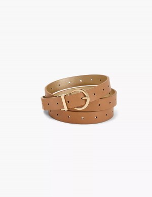 Women Lane Bryant Reversible Belts Gold | TCT6222YY