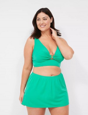 Women Lane Bryant Side Slit Swim Skirts Turquoise | MIO2485JH