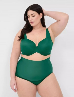 Women Lane Bryant Totally Smooth Lightly Lined Balconette Bra Dark Green | BMI7344CN