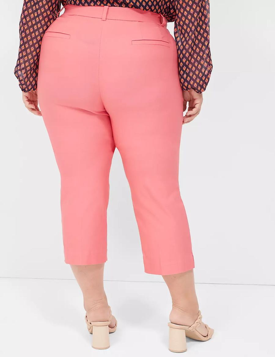 Women Lane Bryant 4-Season Slim Capri Pants Coral | NIS3685VV