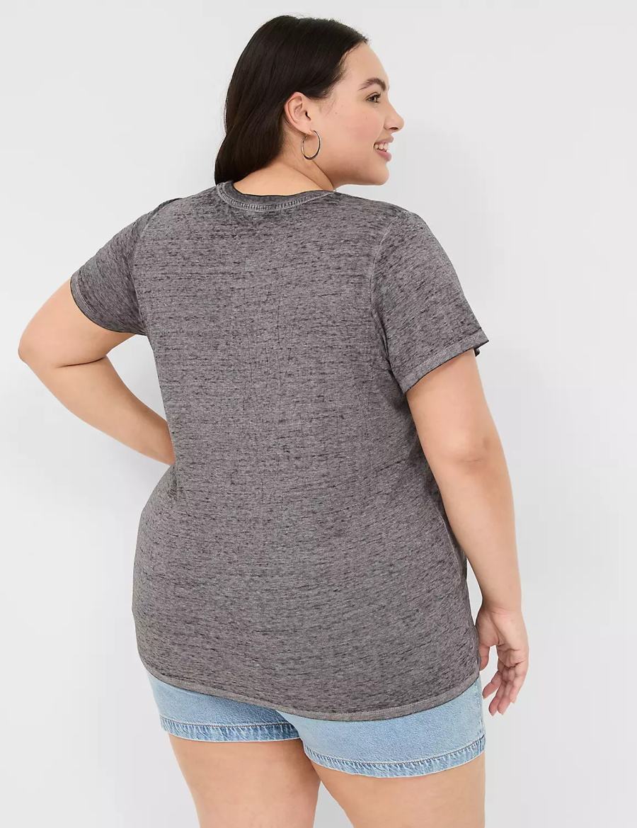 Women Lane Bryant Barbie Graphic Tee T Shirts Grey | YXO7613FT