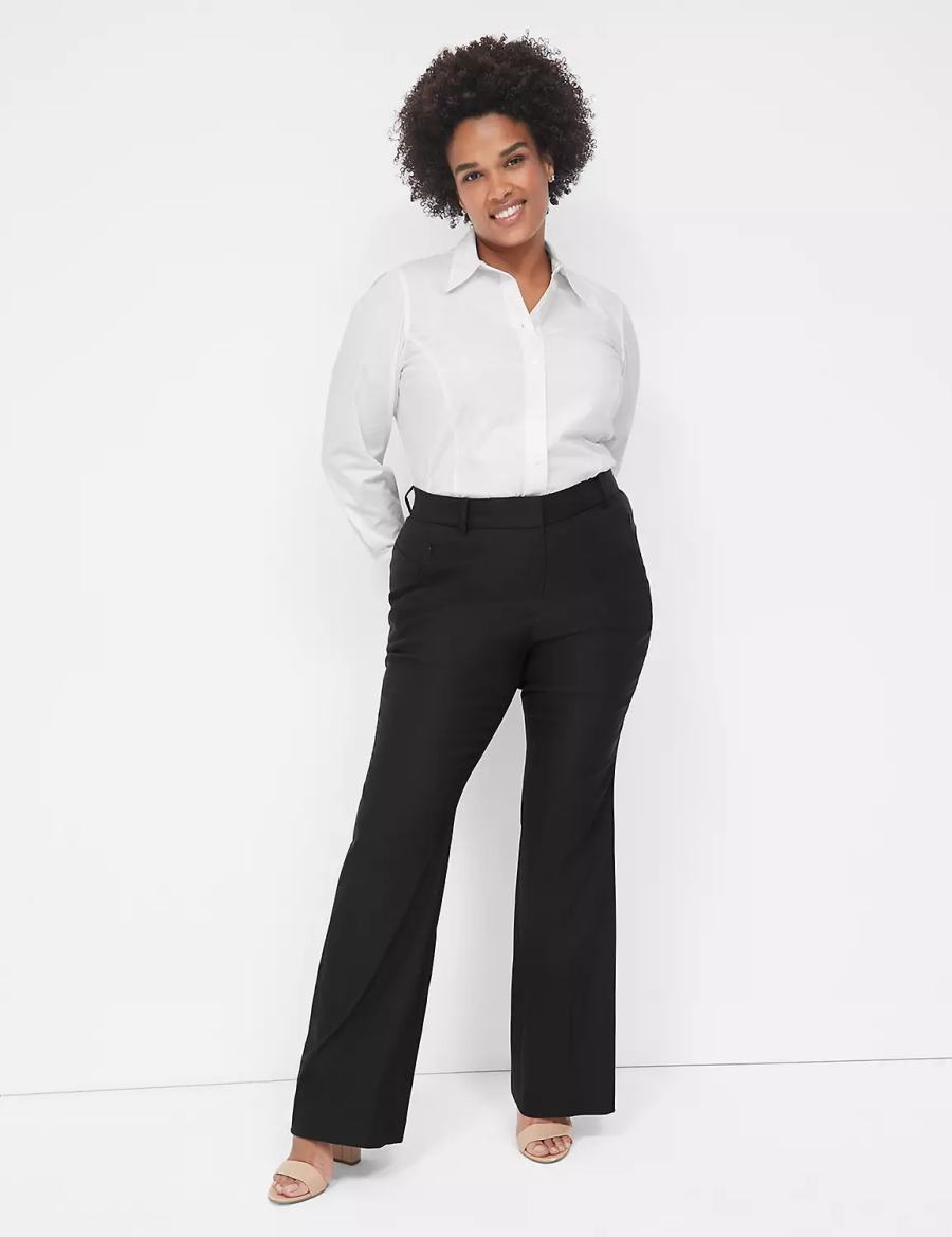 Women Lane Bryant Boot 4-Season Pants Black | VKL750DC