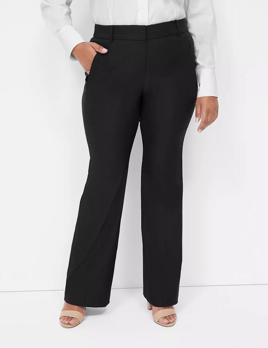 Women Lane Bryant Boot 4-Season Pants Black | VKL750DC