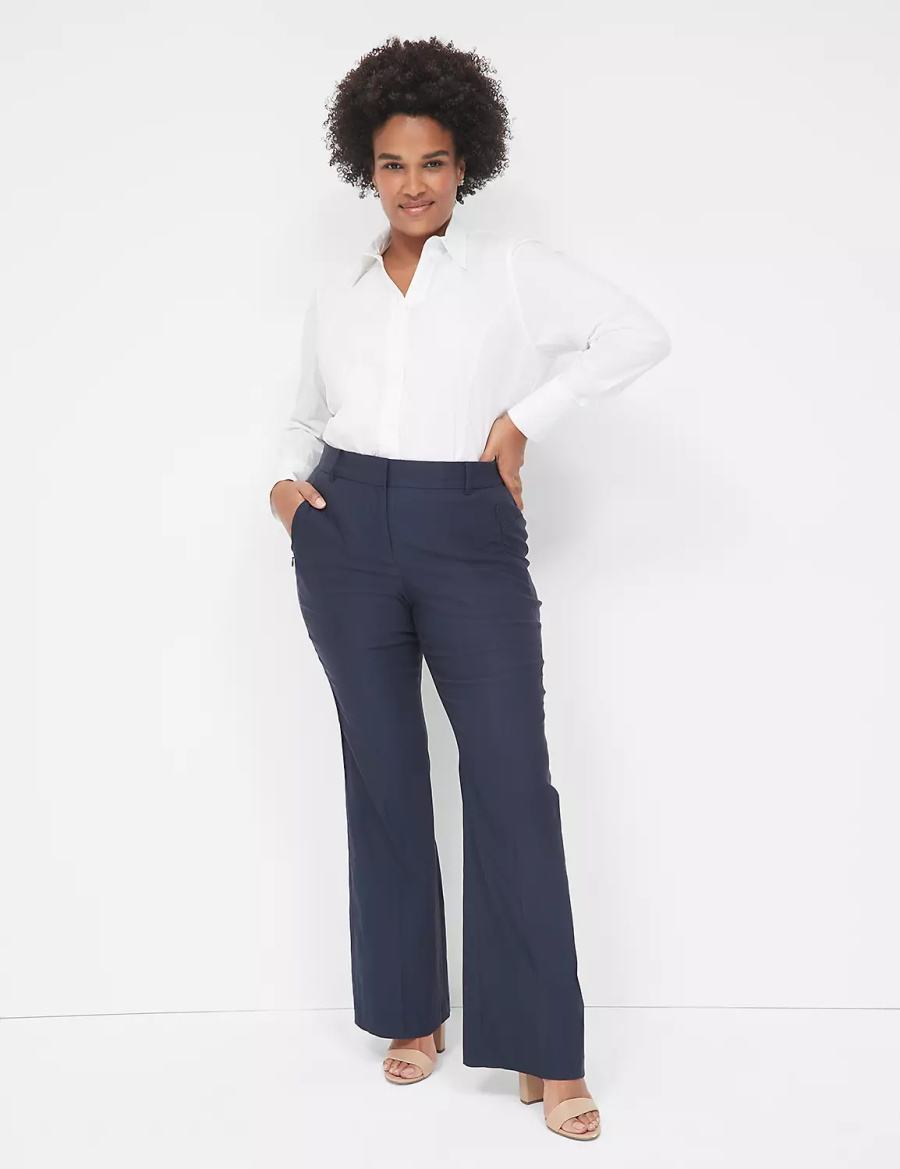 Women Lane Bryant Boot 4-Season Pants Blue | NQG5550NZ