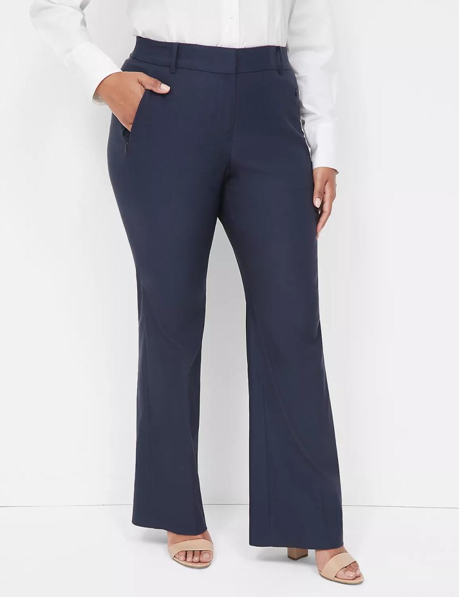 Women Lane Bryant Boot 4-Season Pants Blue | NQG5550NZ