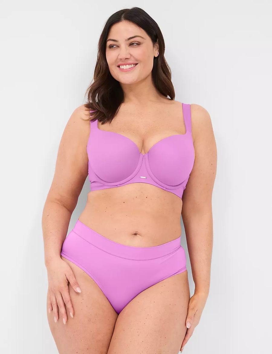 Women Lane Bryant Comfort Bliss Cheeky Panty Purple | FVM6684JB