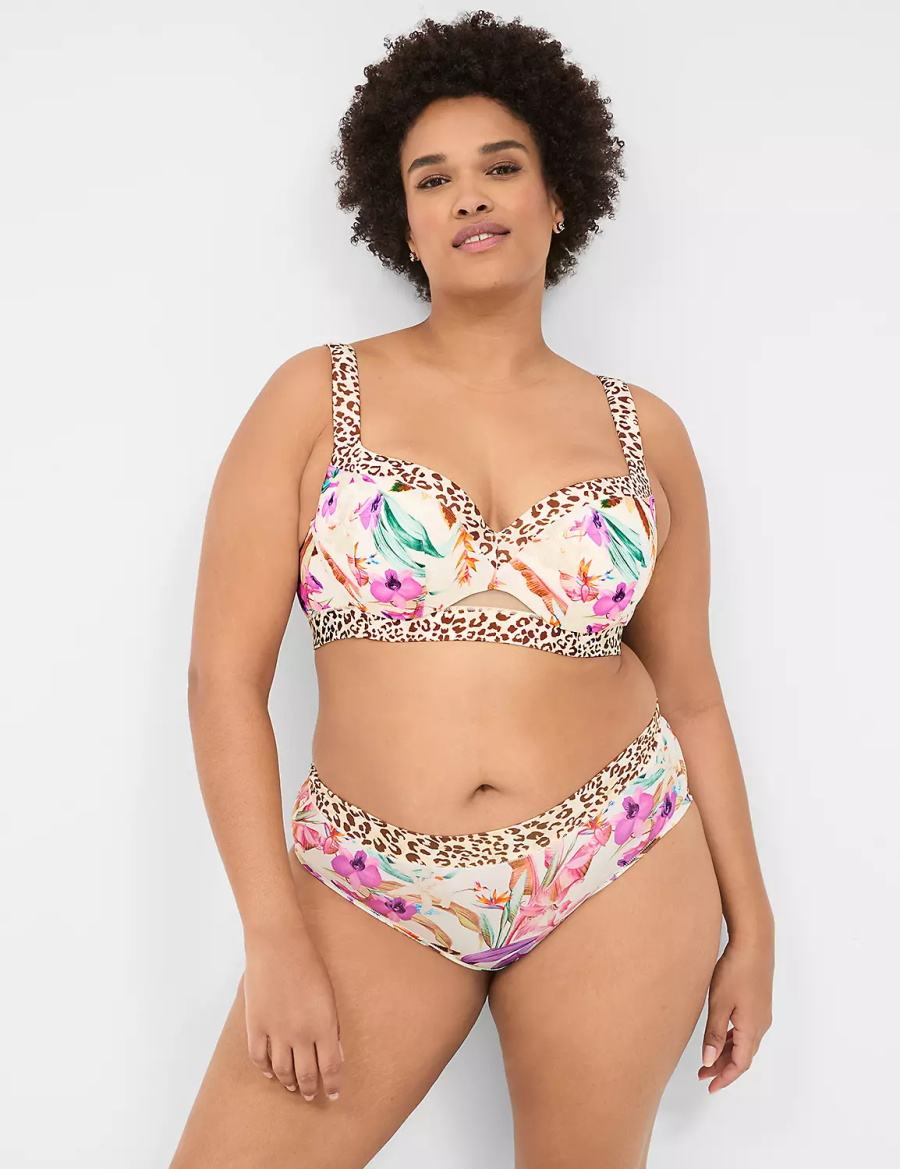 Women Lane Bryant Comfort Bliss Hipster Panty White Multicolor | HVH5452CN