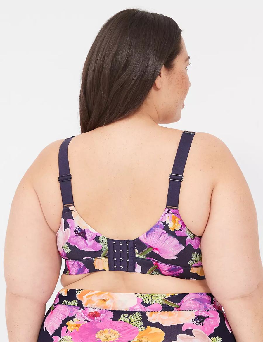 Women Lane Bryant Comfort Bliss Lightly Lined Full Coverage Bralettes Blue | LRL1050MP