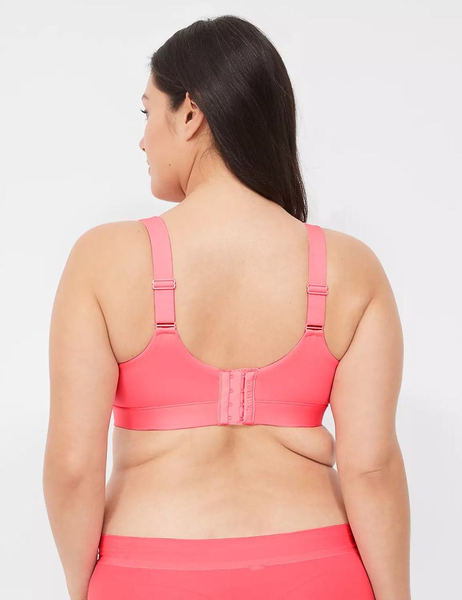 Women Lane Bryant Comfort Bliss Lightly Lined Balconette Bra Pink | UGP941KC