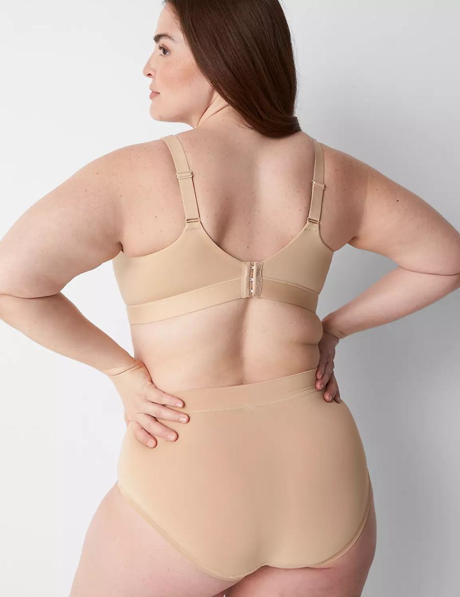 Women Lane Bryant Comfort Bliss Nursing Bralettes Beige | DBK5172PD