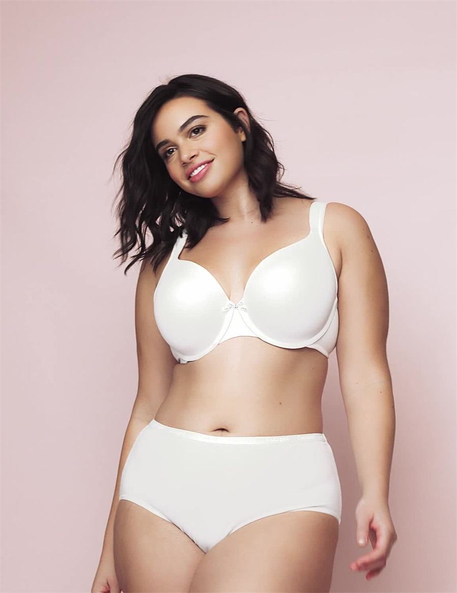 Women Lane Bryant Cotton Lightly Lined Full Coverage Bralettes White | KTN4388JF