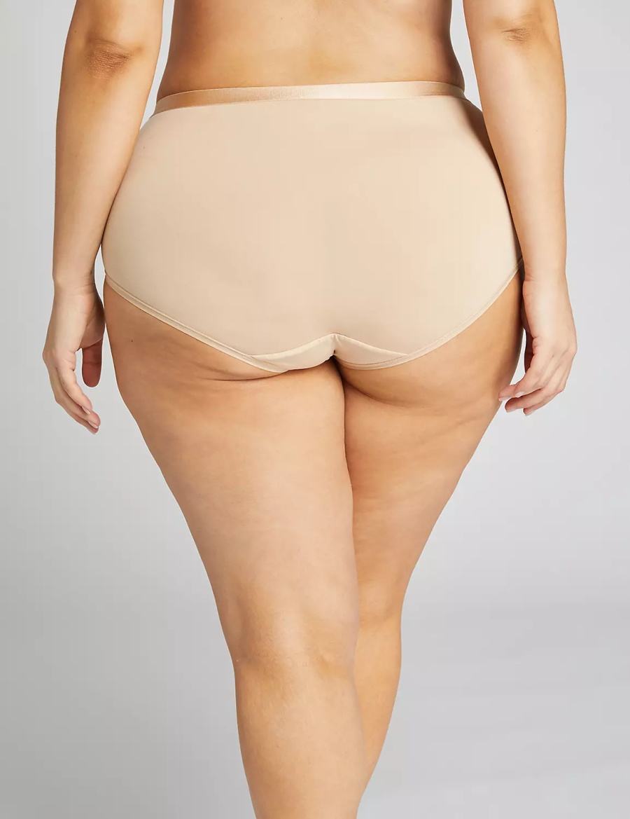 Women Lane Bryant Extra Soft Full Briefs Beige | IZS4322QF