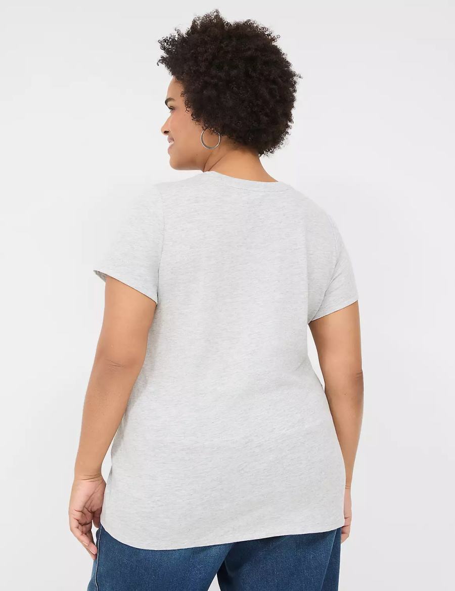 Women Lane Bryant Hakuna Matata Graphic Tee T Shirts Grey | ZWH4811YO