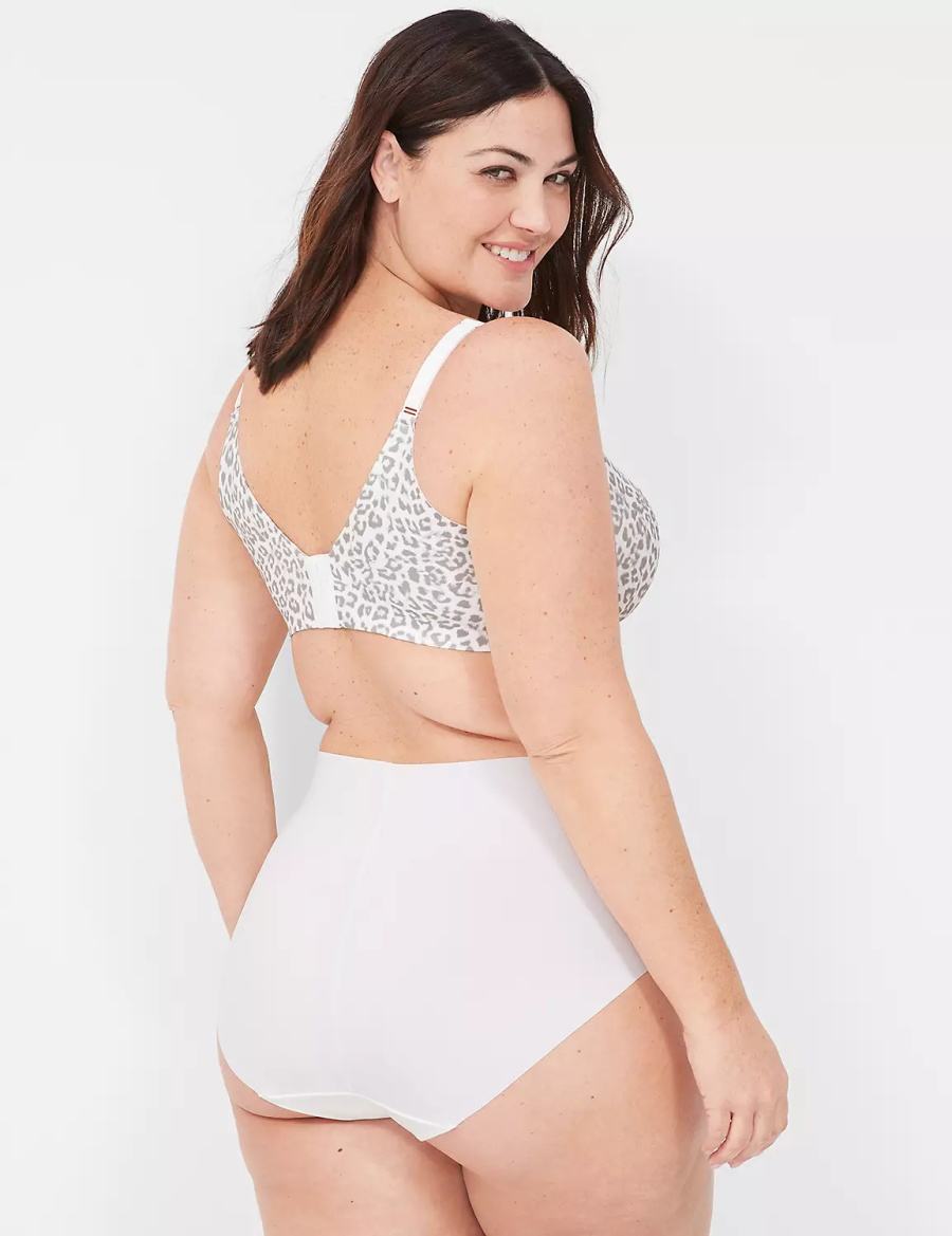 Women Lane Bryant Invisible Edge Full Briefs White | OFX599TF