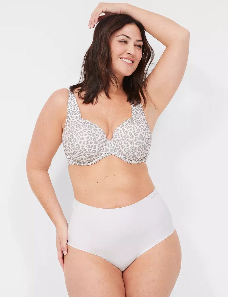 Women Lane Bryant Invisible Edge Full Briefs White | OFX599TF