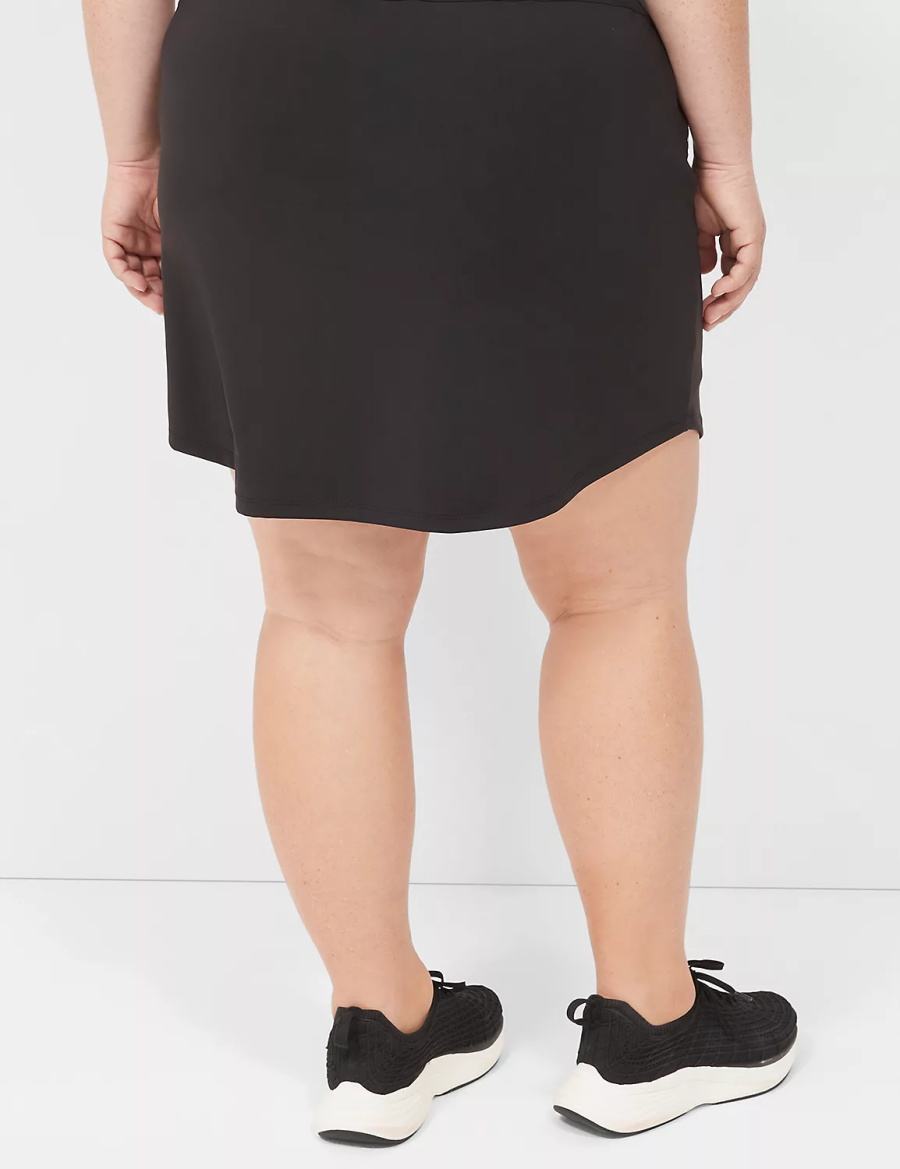 Women Lane Bryant LIVI Knit Shorts Black | BPO4943QW