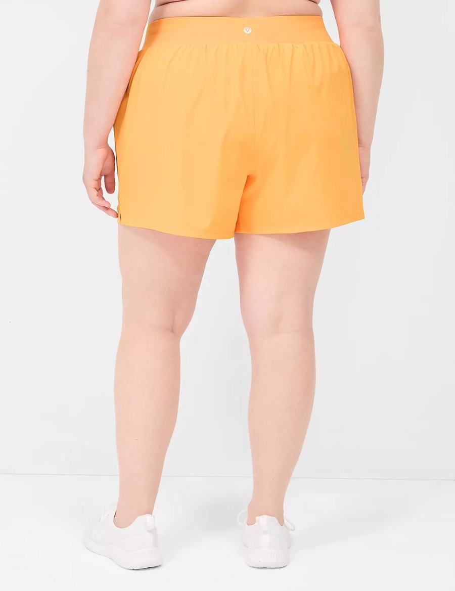 Women Lane Bryant LIVI Stretch Woven Shorts Orange | KGU1885GU