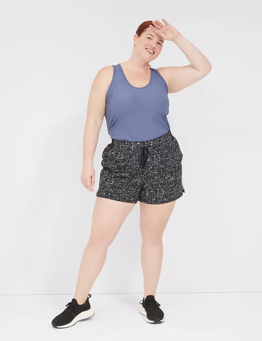 Women Lane Bryant LIVI Stretch Woven Shorts Black | FEO6096EC