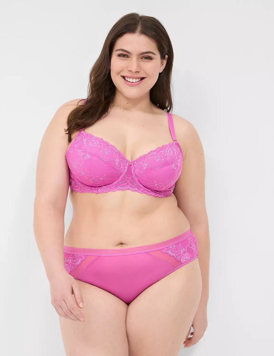 Women Lane Bryant Modern Romance Cheeky Panty Purple | TVH3346OX