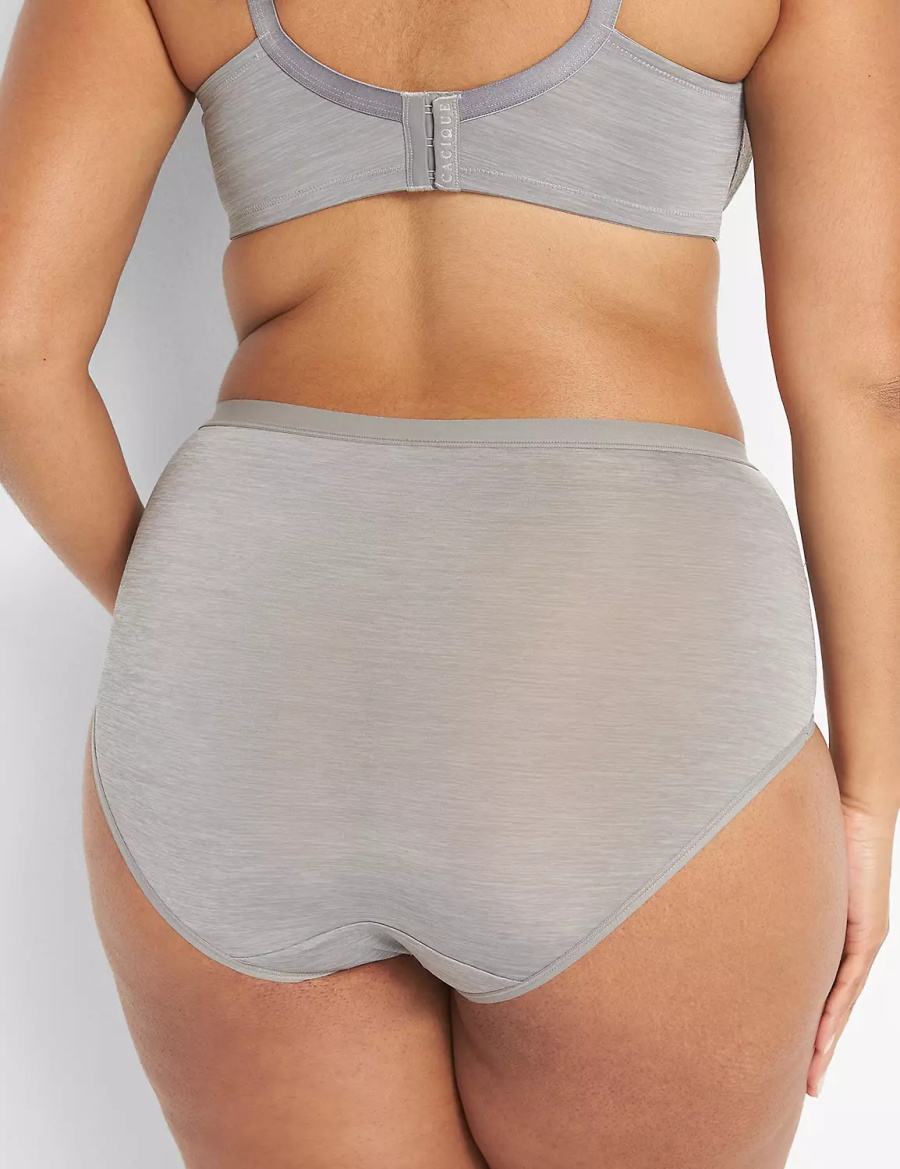 Women Lane Bryant No-Show Full Briefs Grey | GIT1450FS