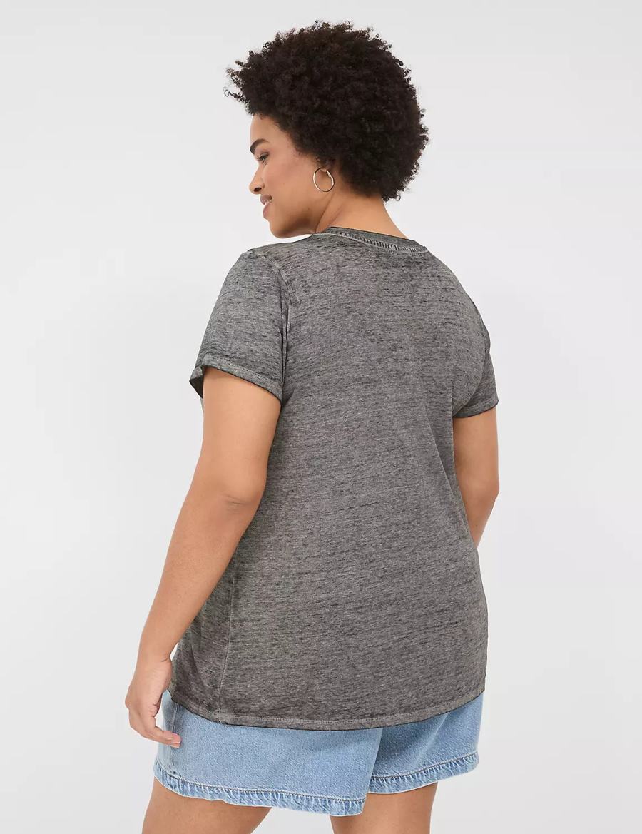 Women Lane Bryant On The Road Graphic Tee T Shirts Grey | AZQ1933AP