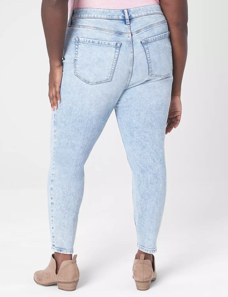 Women Lane Bryant Signature Fit Skinny Jeans Light Blue | FFD9981YA