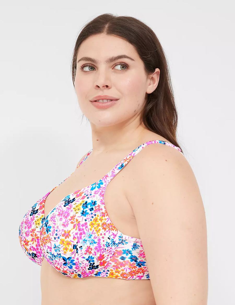 Women Lane Bryant Smooth Lightly Lined Full Coverage Bralettes Multicolor | JBT9573NF