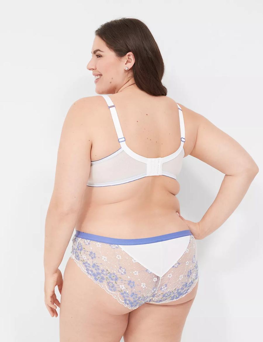 Women Lane Bryant Stretch Lace Hipster Panty White | XSV1952PG