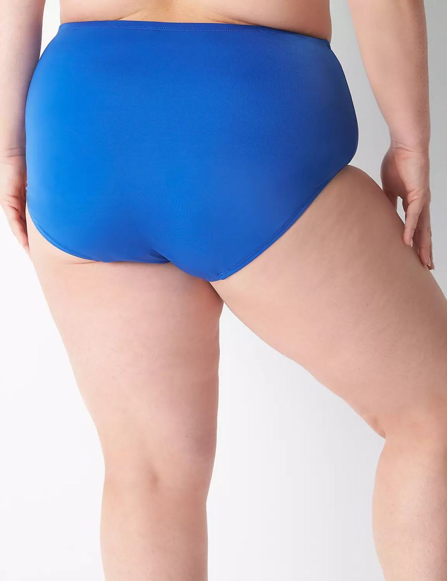 Women Lane Bryant Swim Briefs Blue | OMR815QM