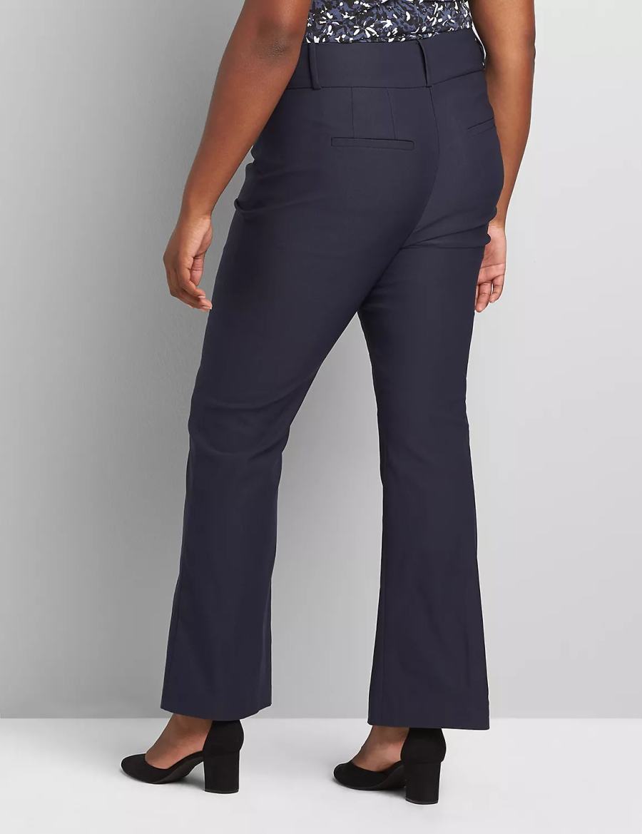 Women Lane Bryant Tighter Tummy High-Rise Boot 4-Season Pants Blue | SPX9975YL