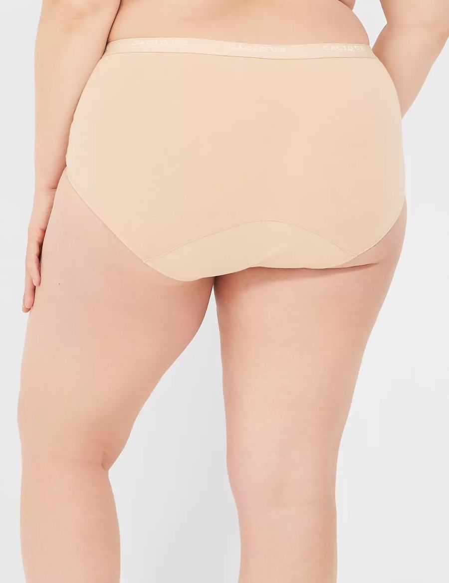 Women Lane Bryant Total Confidence Full Briefs Beige | TXY5261QN