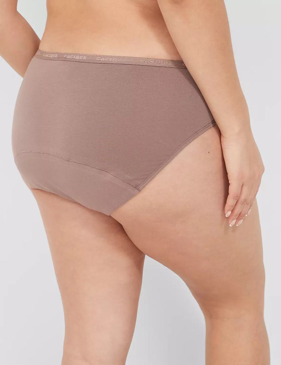 Women Lane Bryant Total Confidence Hipster Panty Deep Grey Brown | JFD1333DO