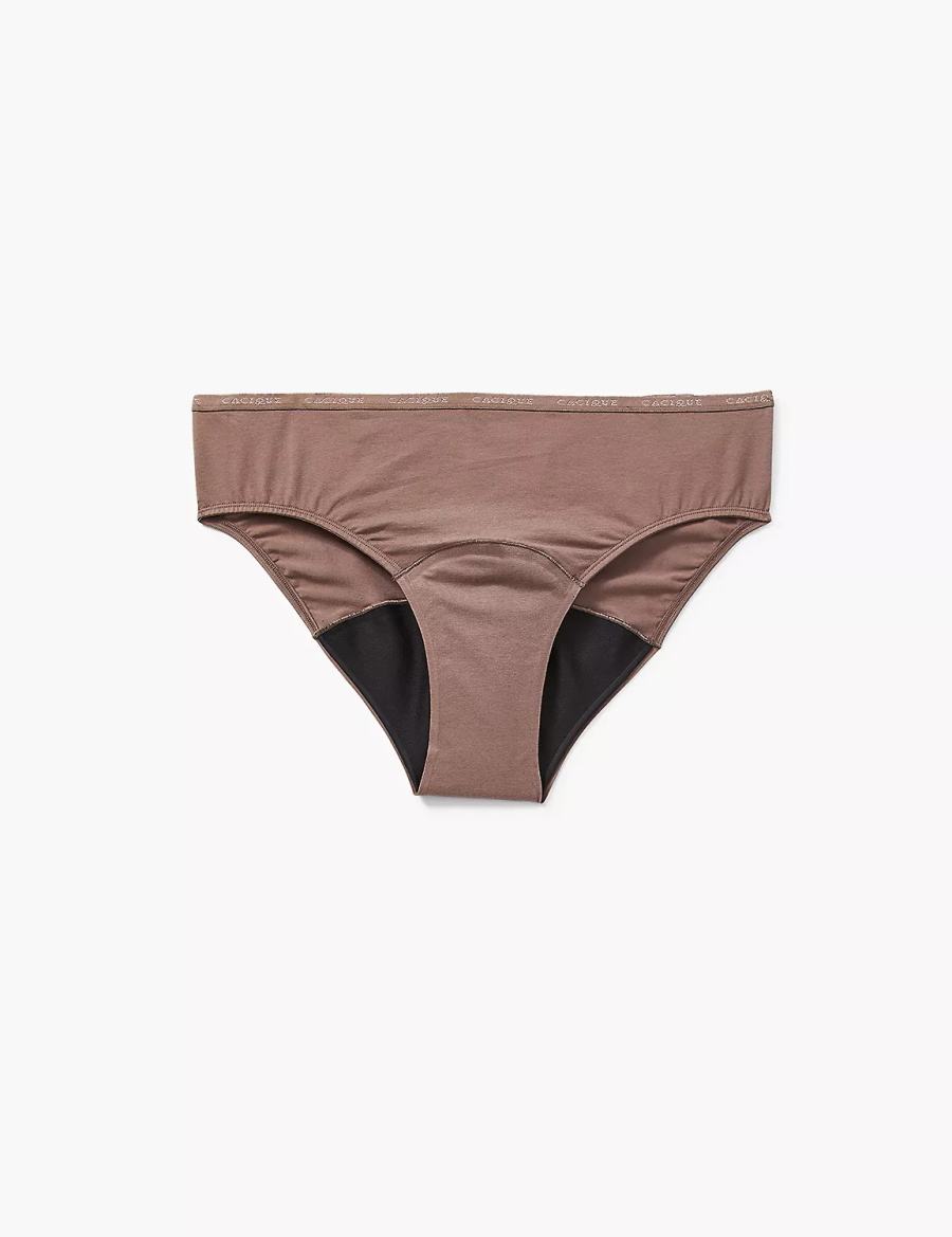 Women Lane Bryant Total Confidence Hipster Panty Deep Grey Brown | JFD1333DO